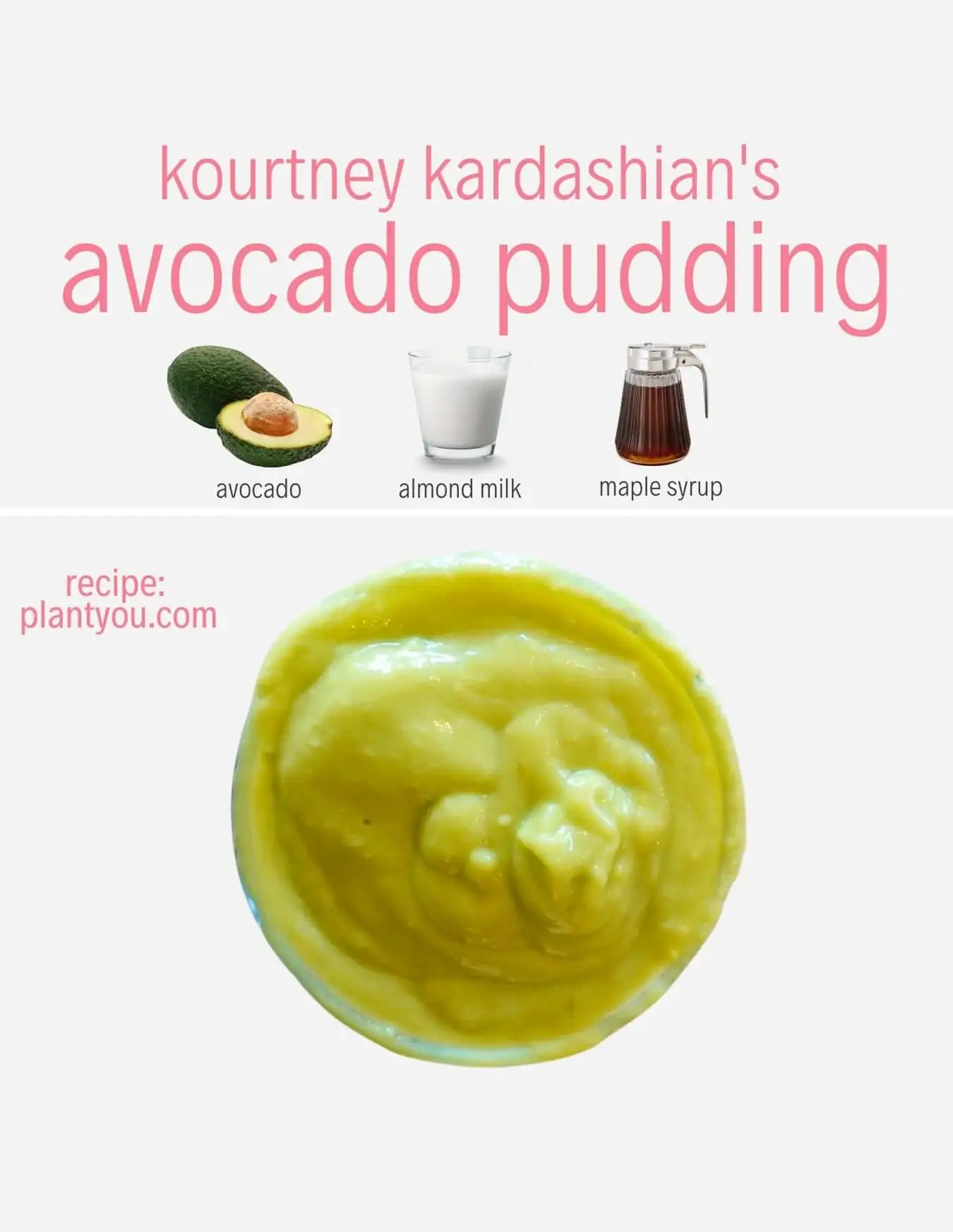 Avokadov puding Kourtney Kardashian (veganiziran)